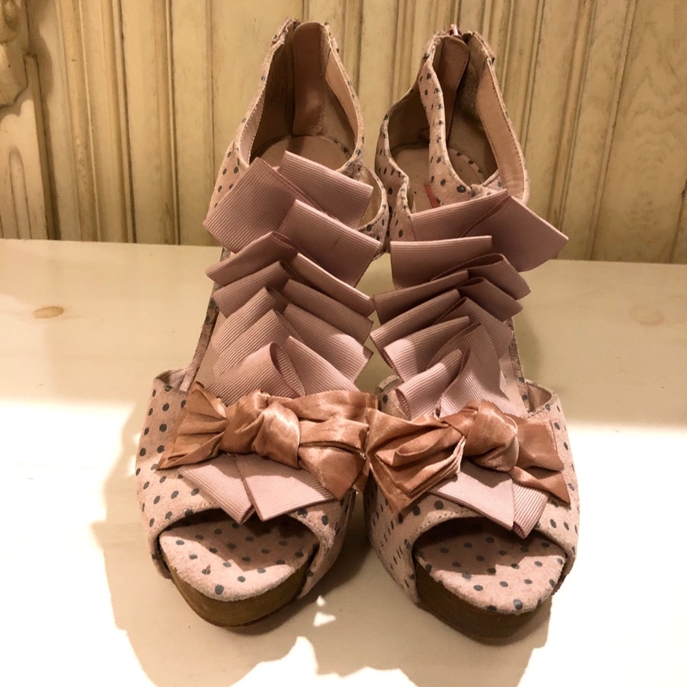 Betsey Johnson Polka Dot Heels